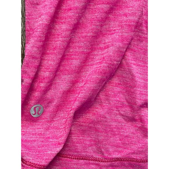 Lululemon Women's Pink Crossover Double Strap Lined Bra Insert Athletic Top SZ 4 - Picture 4 of 7